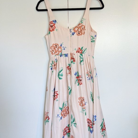 Pink floral Sleeeveless dress - Picture 4 of 6